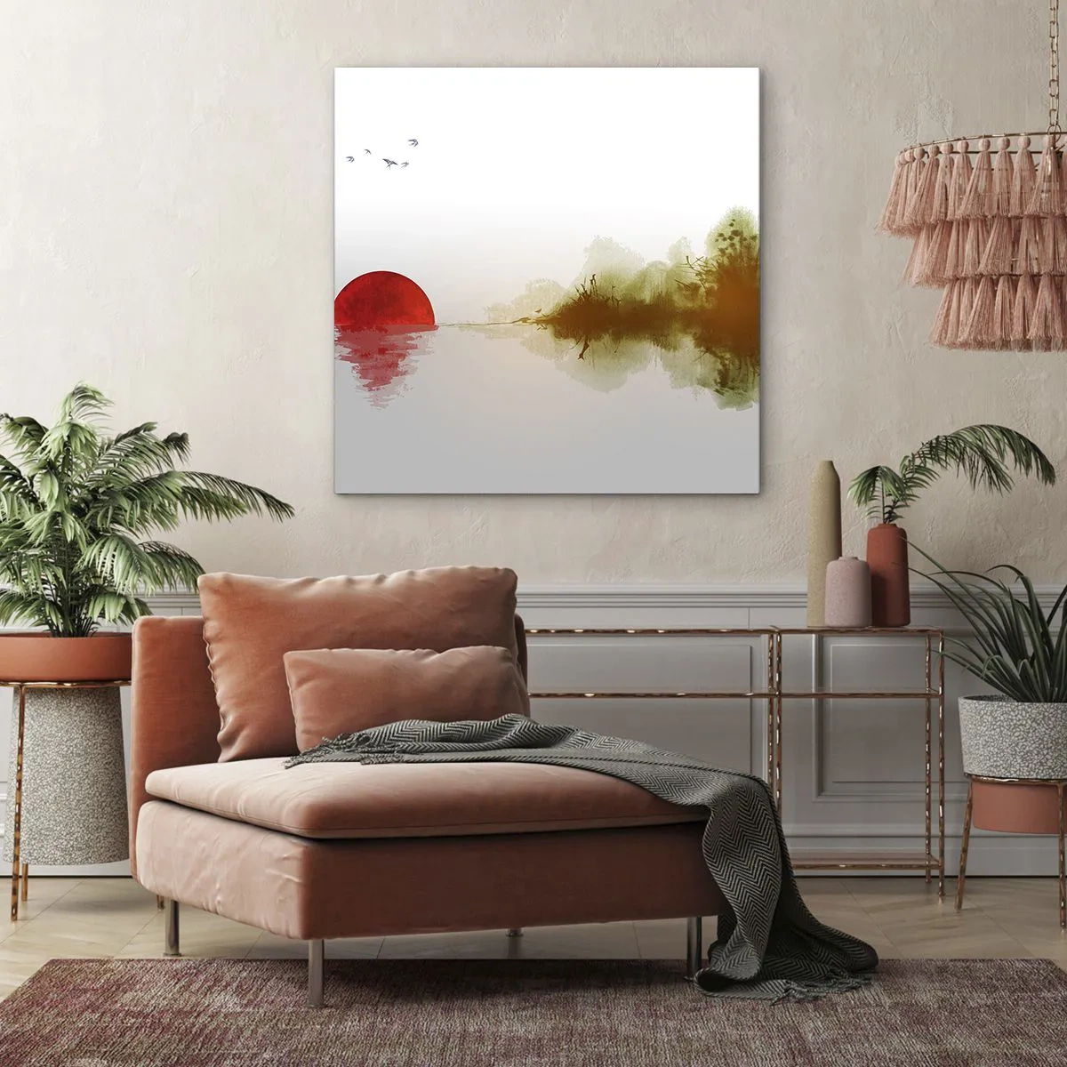 Obraz na płótnie - Obietnica spokoju - 40x40 cm