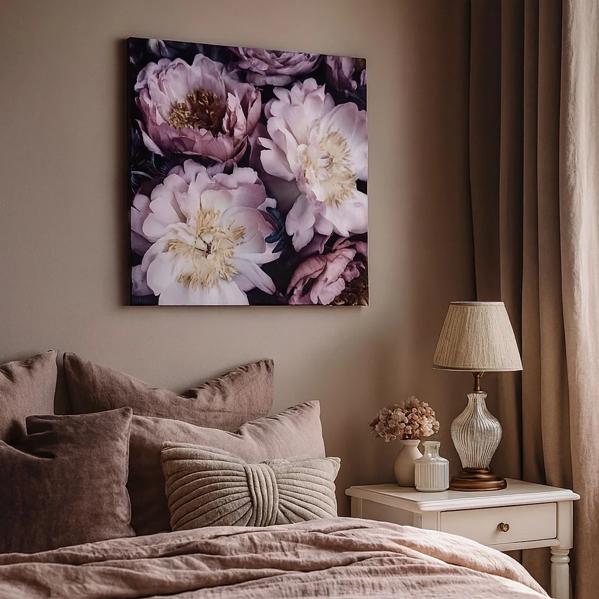 Obraz na płótnie - Bukiet w dawnym stylu - 30x30 cm