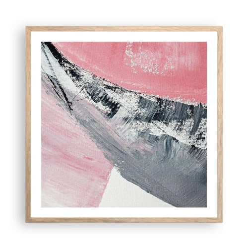 Plakat w ramie jasny dąb - Kompozycja dopasowana - 60x60 cm