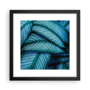 Plakat w czarnej ramie - Linie życia - 30x30 cm