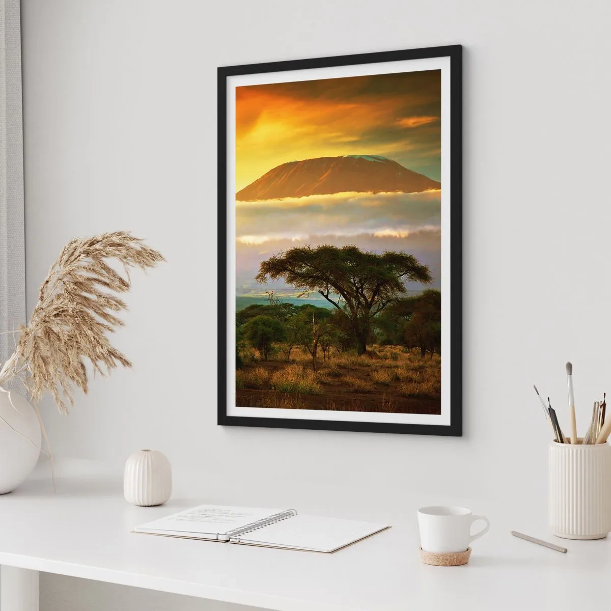 Plakat w czarnej ramie - Sen podróżnika - 40x50 cm