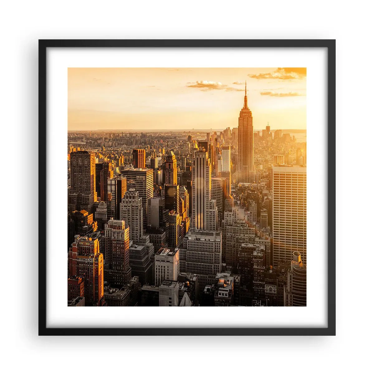 Plakat w czarnej ramie - Rosnąc w słońcu - 50x50 cm