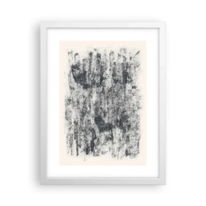 Plakat w białej ramie - Mglista kompozycja - 30x40 cm