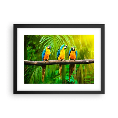 Plakat w czarnej ramie - A słyszałaś, że ona…? - 40x30 cm