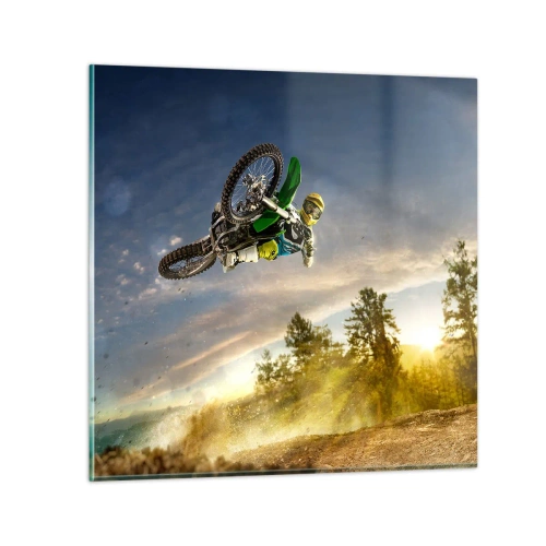 Obraz na szkle - Włącz emocje! - 30x30 cm