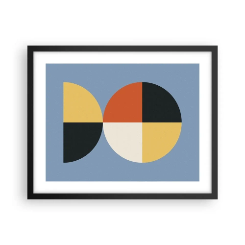 Plakat w czarnej ramie - Patrz i licz - 50x40 cm