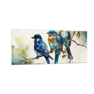 Obraz na szkle - Obraził się? - 100x40 cm