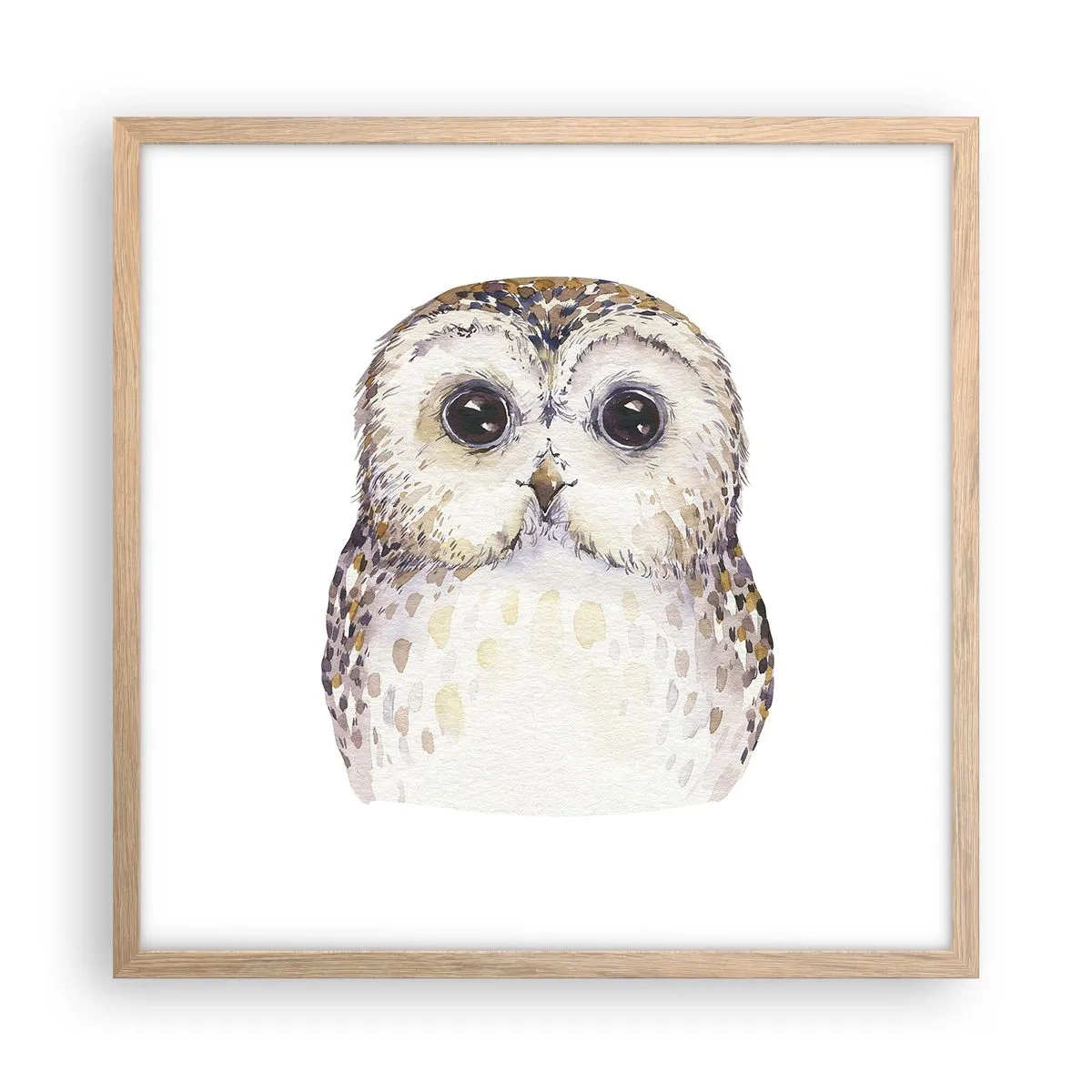 Plakat w ramie jasny dąb - Spójrz mi w oczy - 50x50 cm