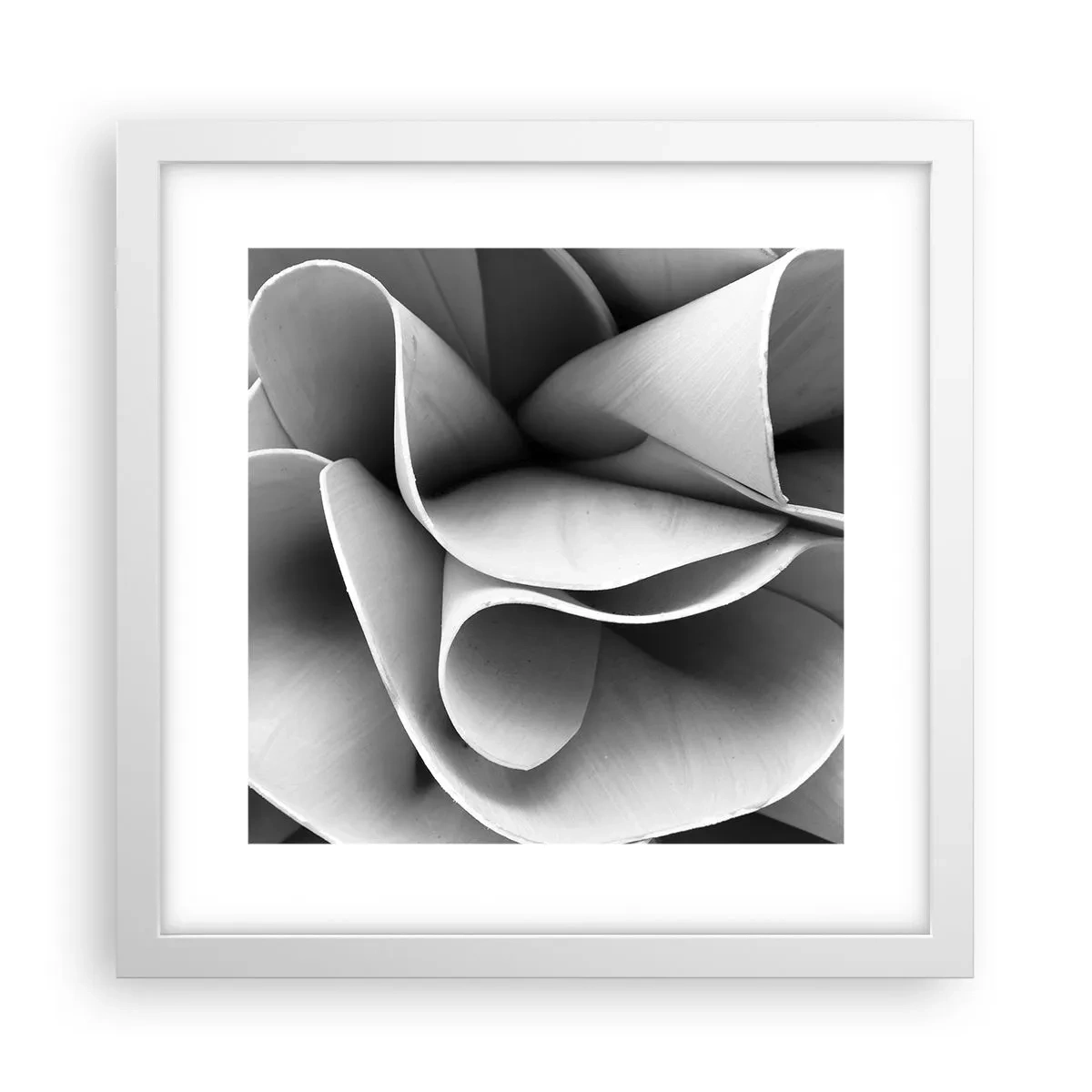 Plakat w białej ramie - Dzieje się w przestrzeni - 30x30 cm