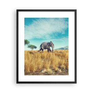 Plakat w czarnej ramie - Szarość już niemodna - 40x50 cm