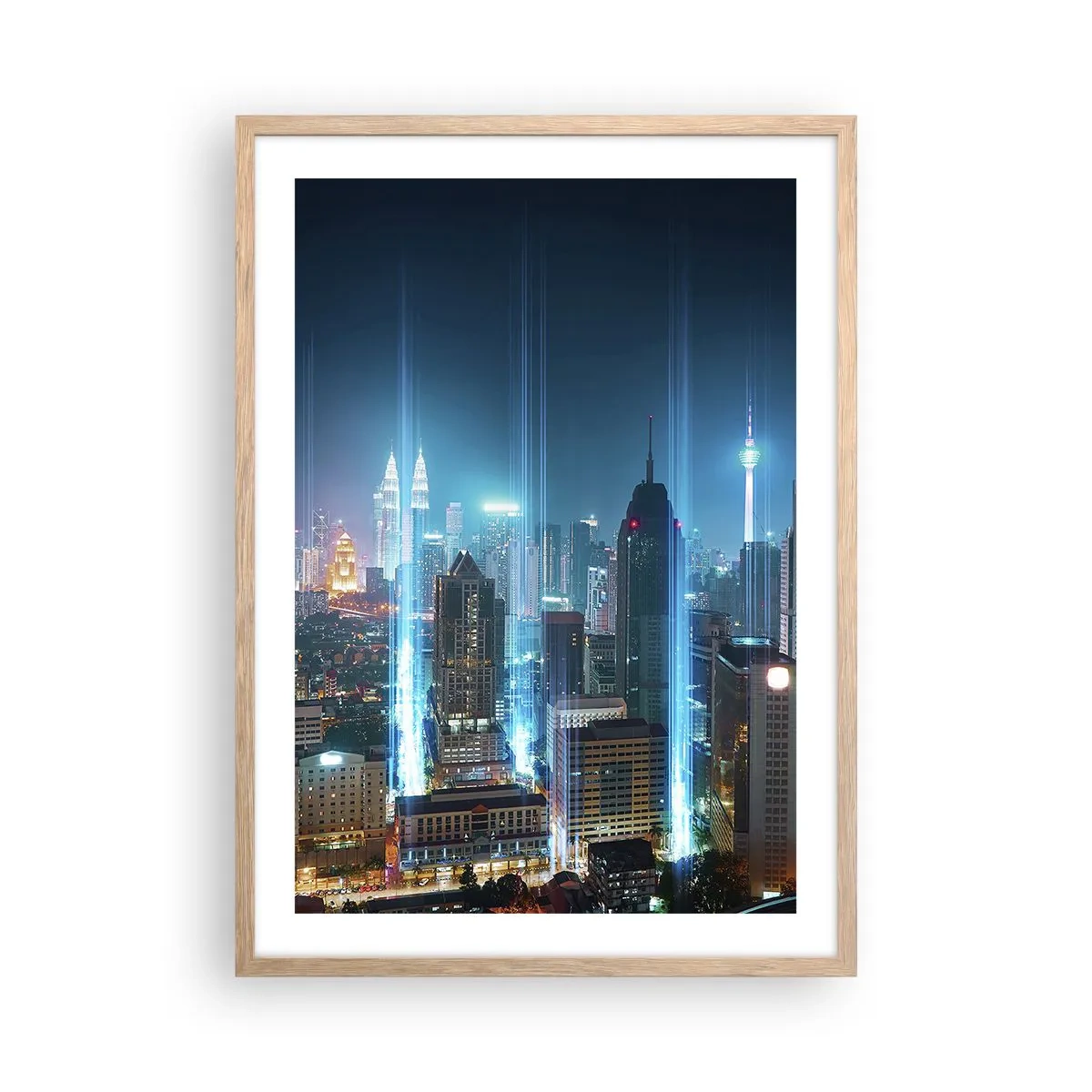 Plakat w ramie jasny dąb - Po berlińsku do nieba - 50x70 cm