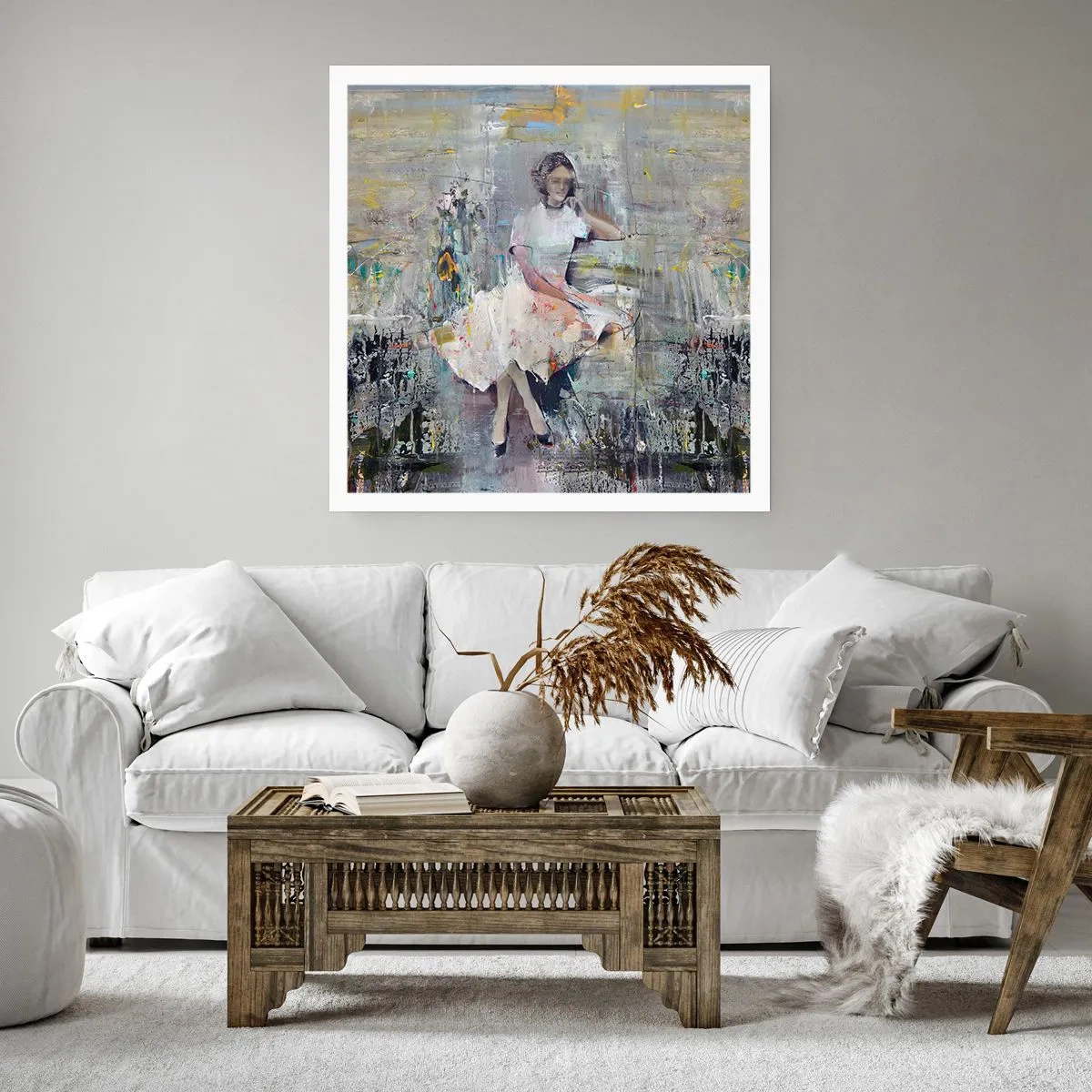 Plakat - Klasyczna i nowoczesna - 50x50 cm