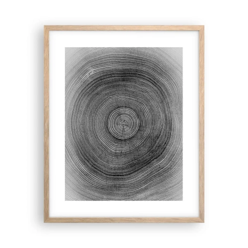 Plakat w ramie jasny dąb - Znak czasu - 40x50 cm