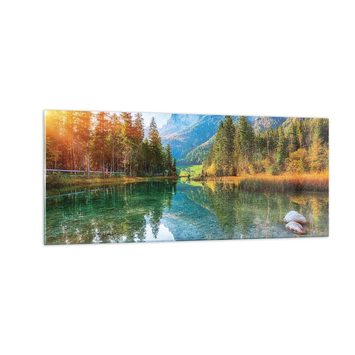 Obraz na szkle - Łagodność jesieni - 100x40 cm