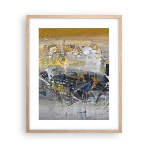 Plakat w ramie jasny dąb - Wszystko się poukłada - 40x50 cm