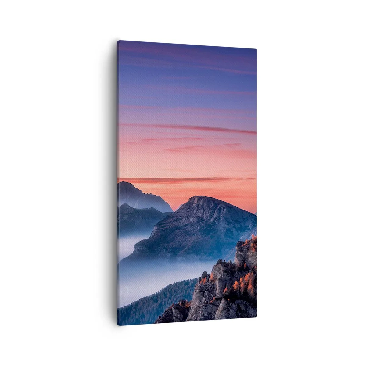 Obraz na płótnie - Nad dolinami - 55x100 cm