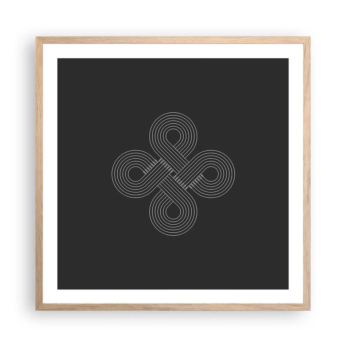 Plakat w ramie jasny dąb - W duchu celtyckim - 60x60 cm