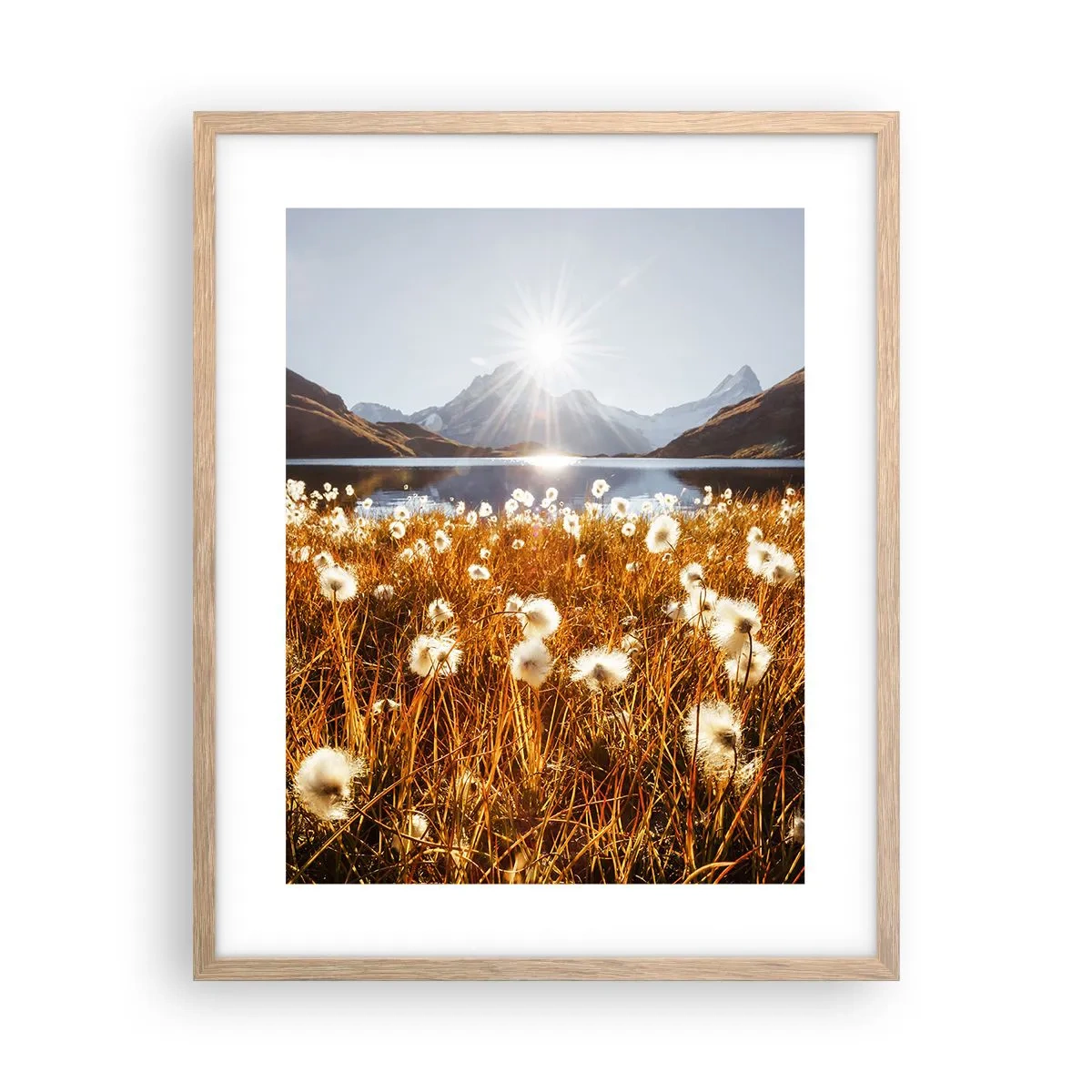 Plakat w ramie jasny dąb - Twardość skał, miękkość traw - 40x50 cm