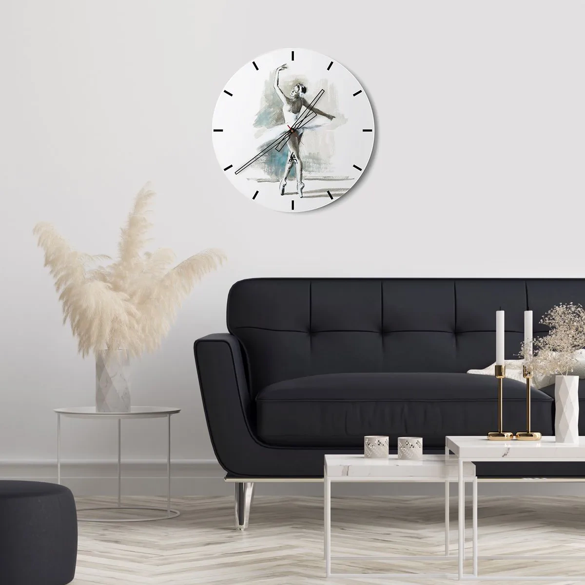 Zegar ścienny - Zaklęta w łabędzia - 40x40 cm