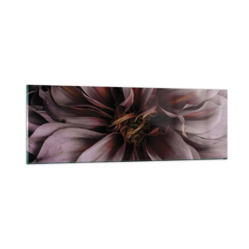 Obraz na szkle - Kwietne serce - 90x30 cm