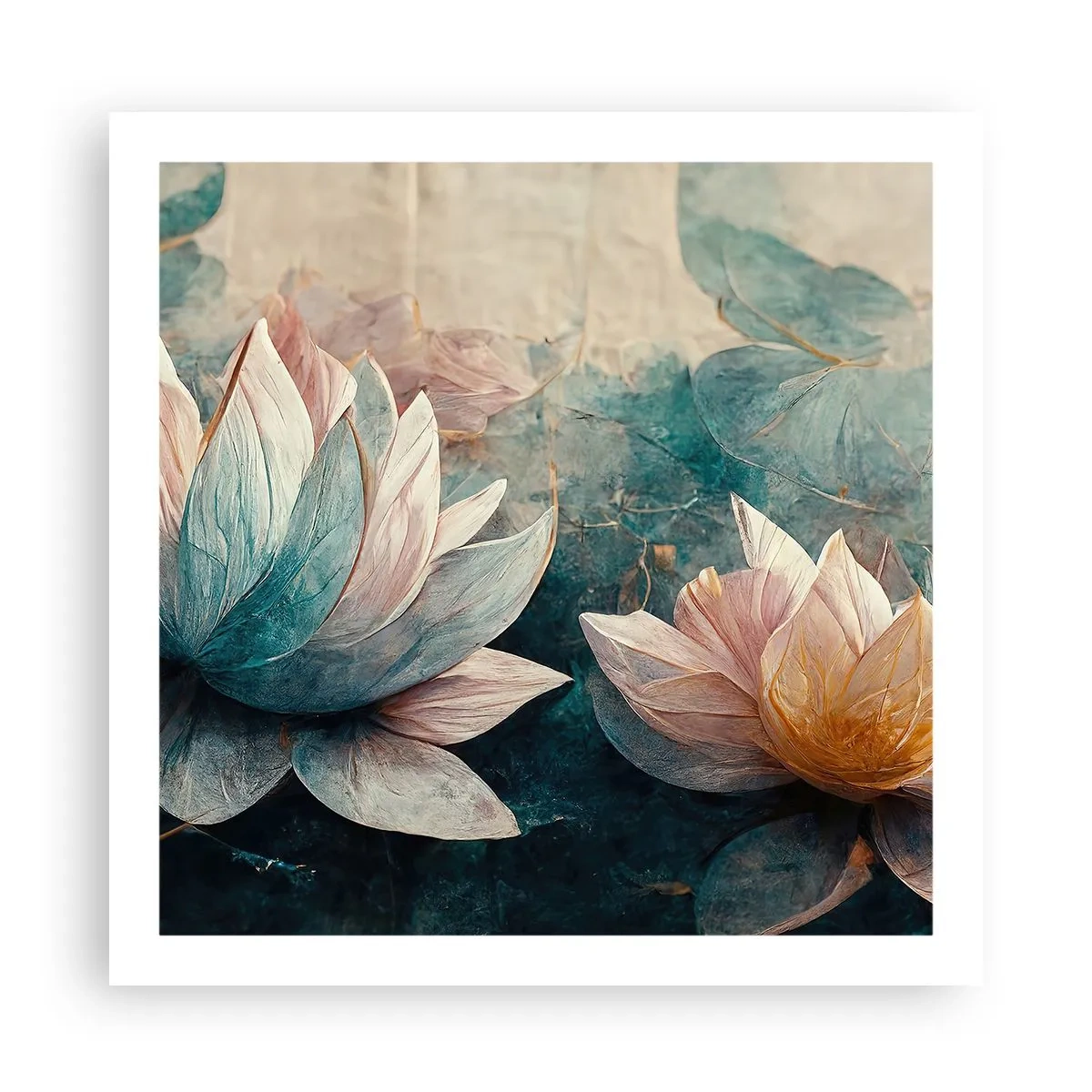 Plakat - Gwiazdy jeziora - 60x60 cm