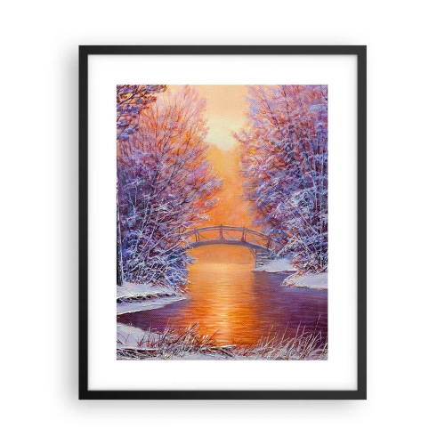 Plakat w czarnej ramie - Spotkajmy się tu - 40x50 cm