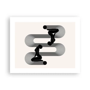 Plakat - Zmysłowa symetria - 50x40 cm