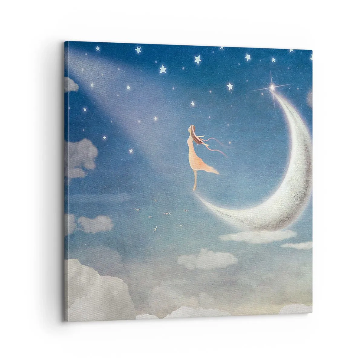 Obraz na płótnie - Zalotnica niebieska - 60x60 cm