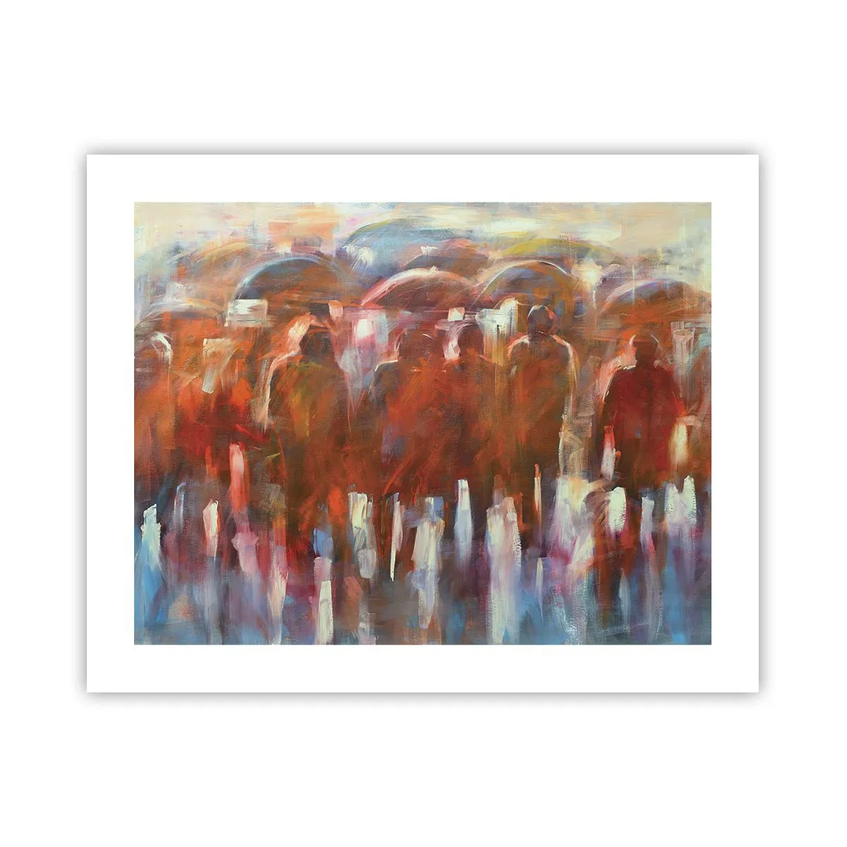 Plakat - Równi w deszczu i mgle - 50x40 cm