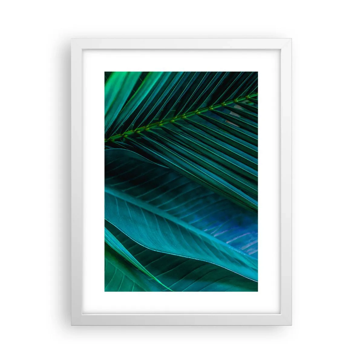 Plakat w białej ramie - Anatomia zieleni - 30x40 cm