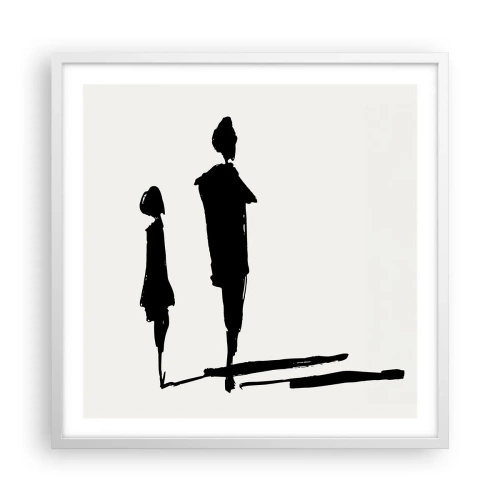Plakat w białej ramie - Na pewno razem? - 60x60 cm