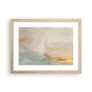 Plakat w ramie jasny dąb - Abstrakcja – kraina łagodności - 40x30 cm