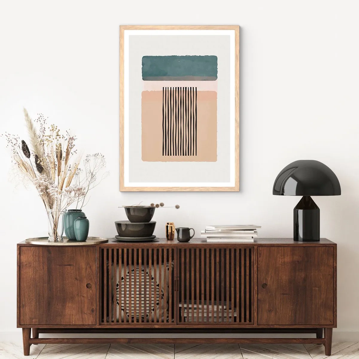 Plakat w ramie jasny dąb - Wszystko w porządku - 70x100 cm