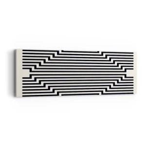 Obraz na płótnie - Geometryczna iluzja - 90x30 cm