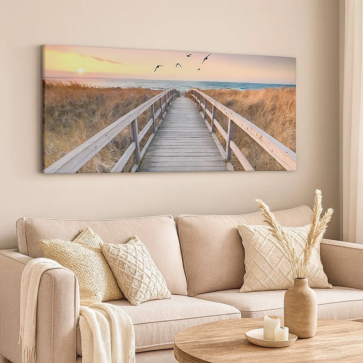 Obraz na płótnie - Przestrzeń wzlotów - 100x40 cm