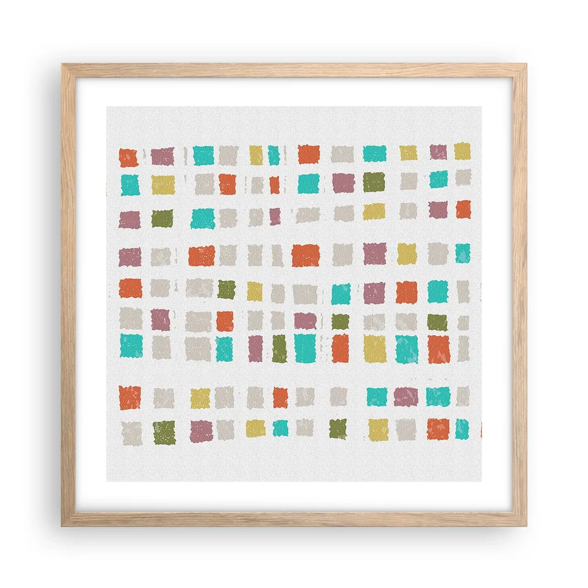 Plakat w ramie jasny dąb - Nieznana gra - 50x50 cm