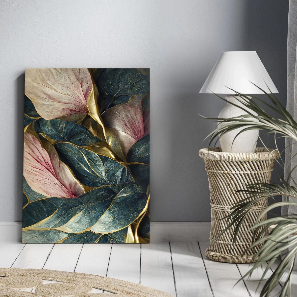 Obraz na płótnie - Naturalna elegancja i styl - 65x120 cm