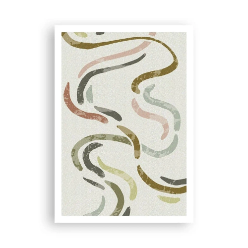 Plakat - Radosny taniec abstrakcji - 70x100 cm