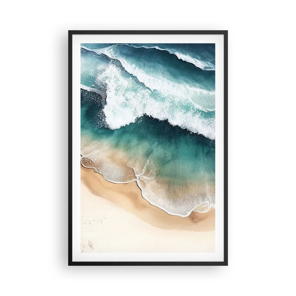 Plakat w czarnej ramie - Odwieczne spotkanie - 61x91 cm