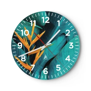 Zegar ścienny - Kwiat Edenu - 40x40 cm