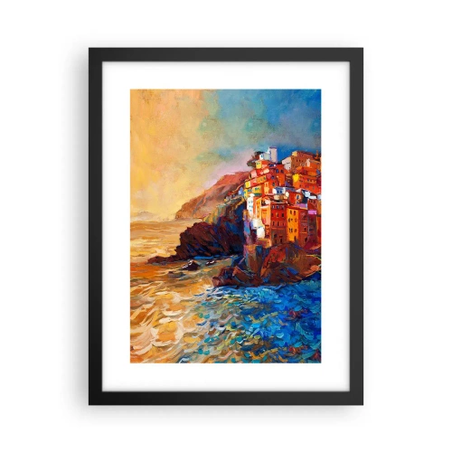 Plakat w czarnej ramie - Włoskie klimaty - 30x40 cm