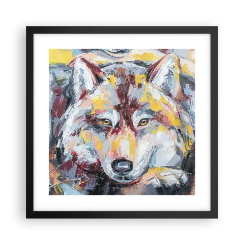 Plakat w czarnej ramie - Spokój wśród bliskich - 40x40 cm