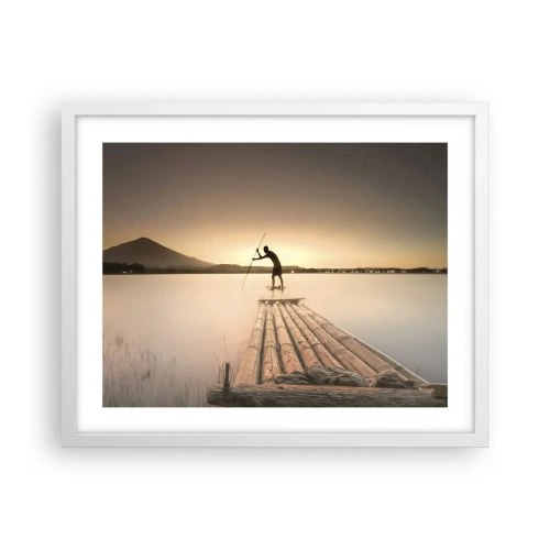 Plakat w białej ramie - Przed spoczynkiem - 50x40 cm