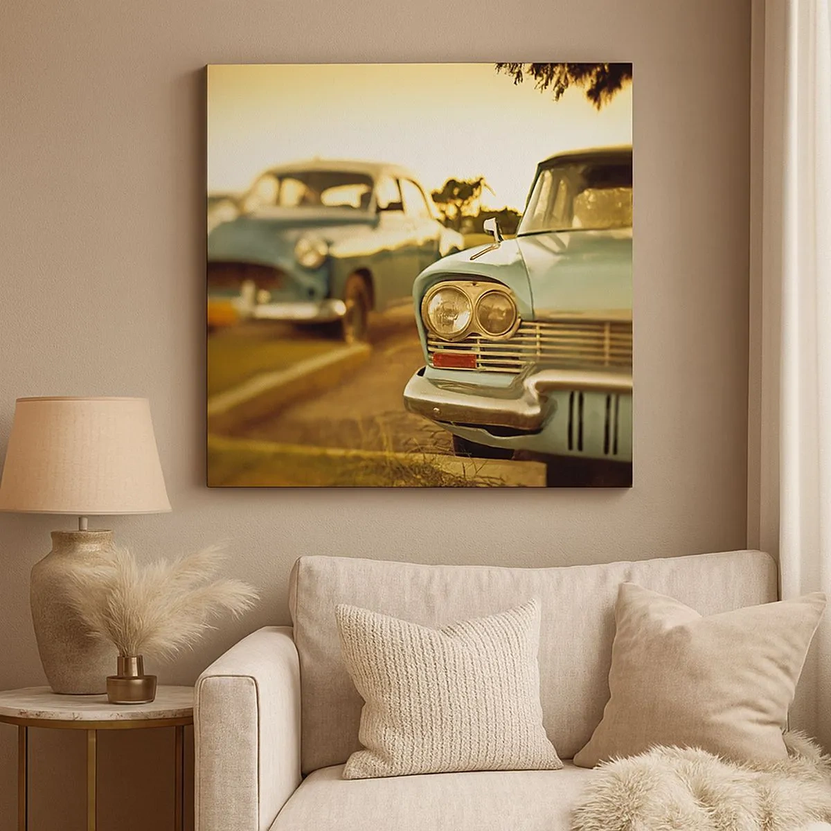 Obraz na płótnie - Poczekamy, zobaczymy - 30x30 cm