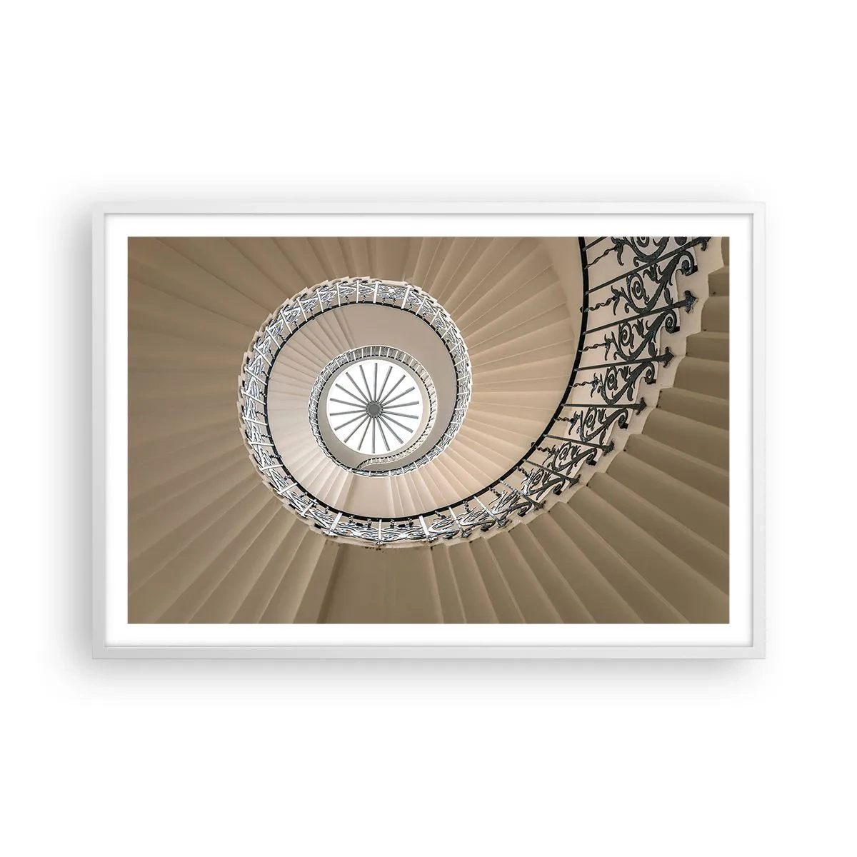 Plakat w białej ramie - W środku muszli - 91x61 cm