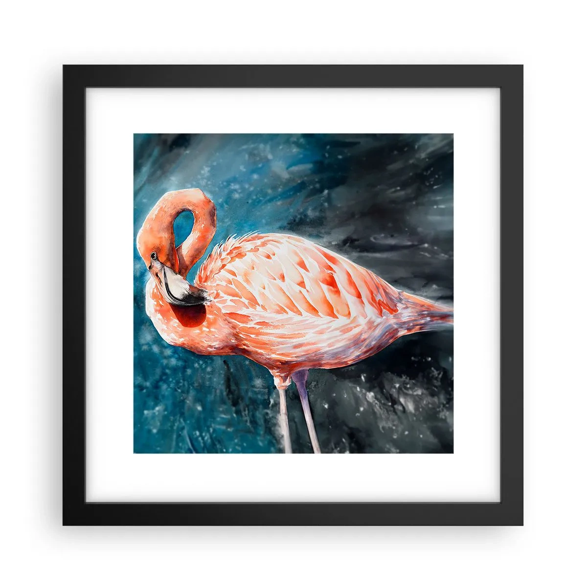 Plakat w czarnej ramie - Dekoracyjny z natury - 30x30 cm