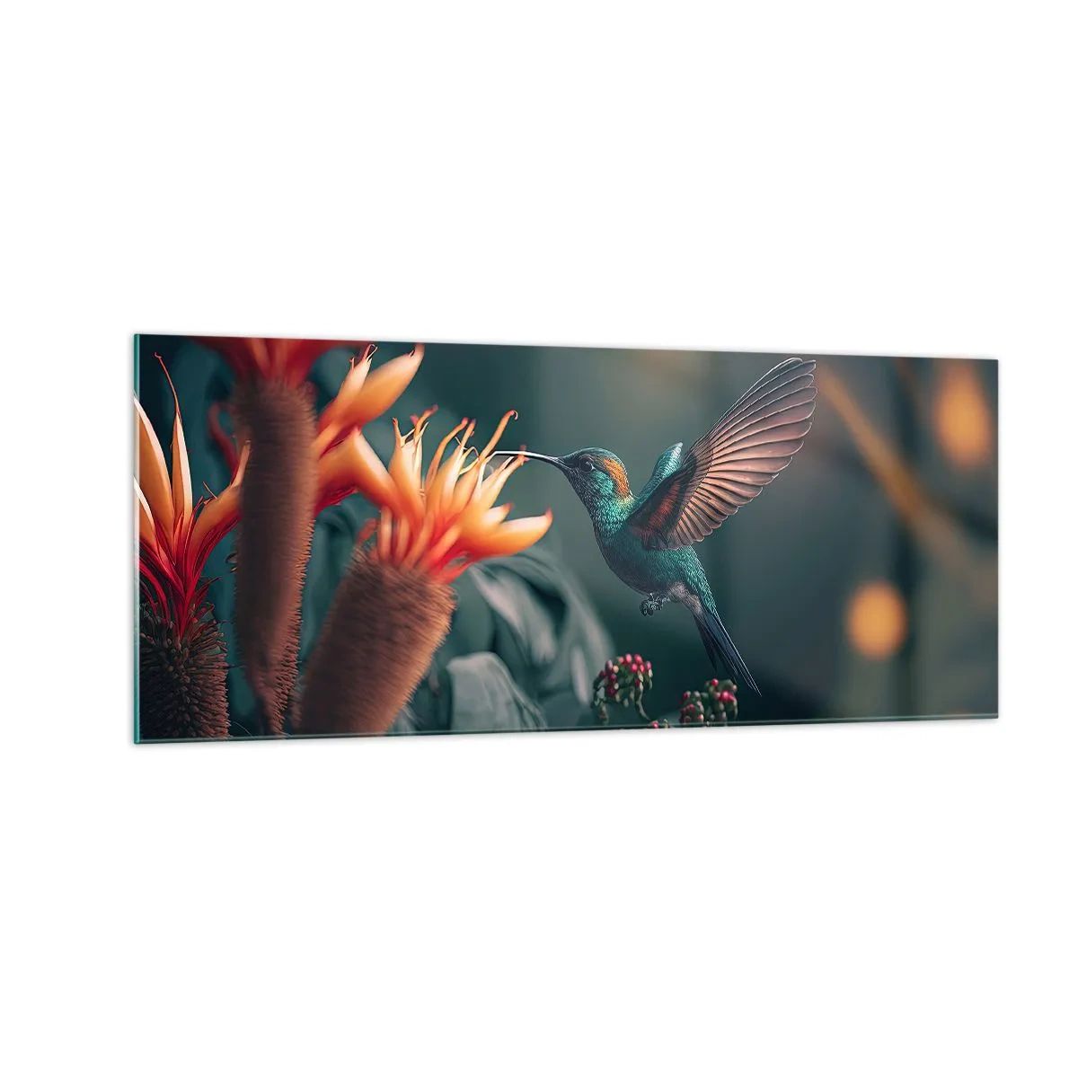 Obraz na szkle - naprawdę barwne życie - 100x40 cm