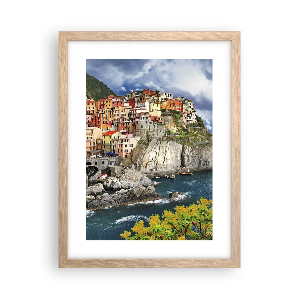 Plakat w ramie jasny dąb - Gromadka przytulona do skał - 30x40 cm