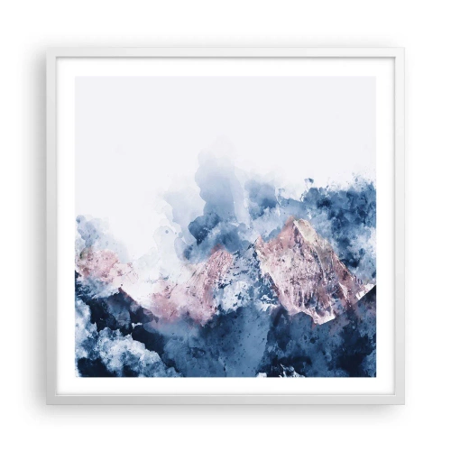 Plakat w białej ramie - To są szczyty! - 60x60 cm