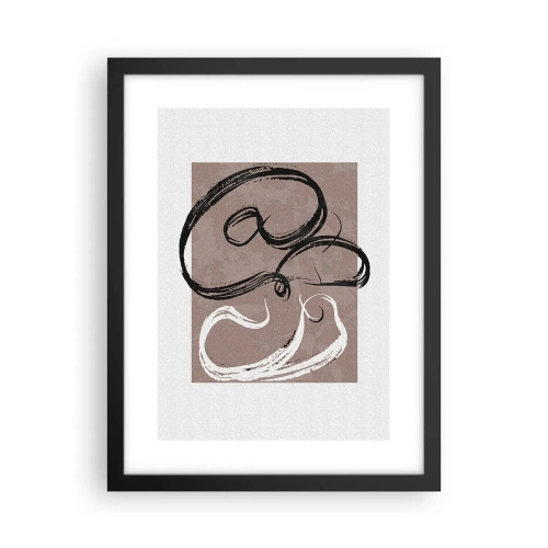 Plakat w czarnej ramie - Kompozycja – poszukiwanie pełni - 30x40 cm